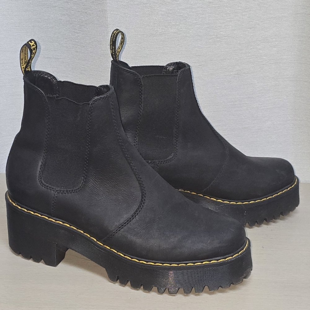 Dr. Martens Black Platform Rometty Boots